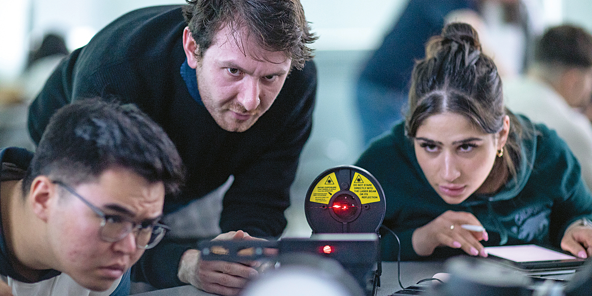 students and faculty in a class