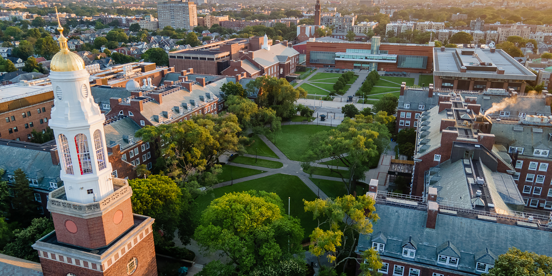 aerial view of the campus