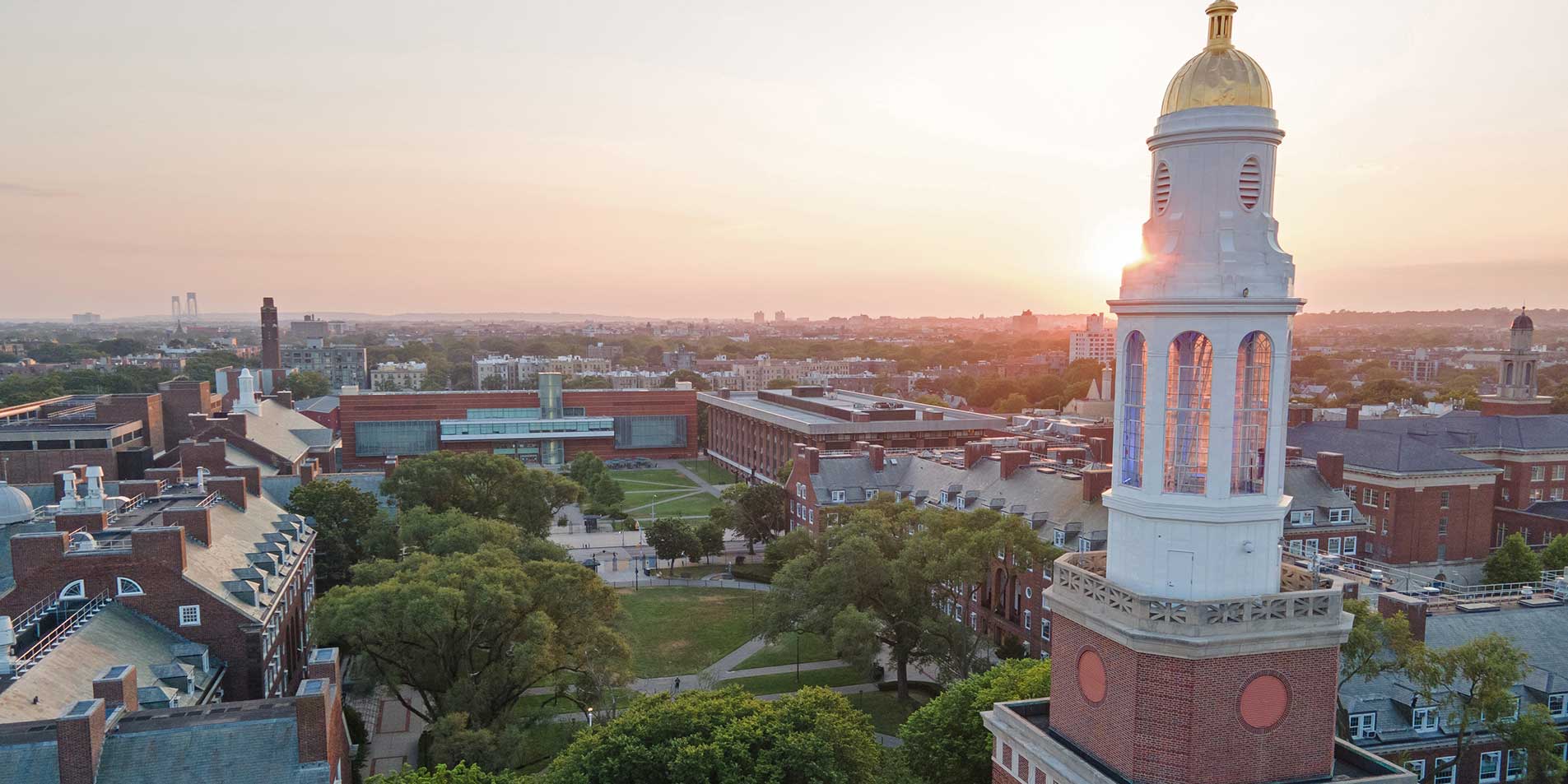 aerial view of the campus