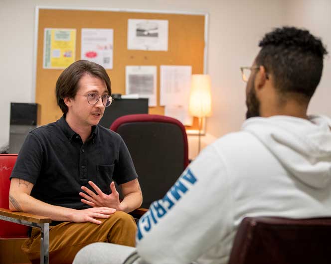 student and an advisor